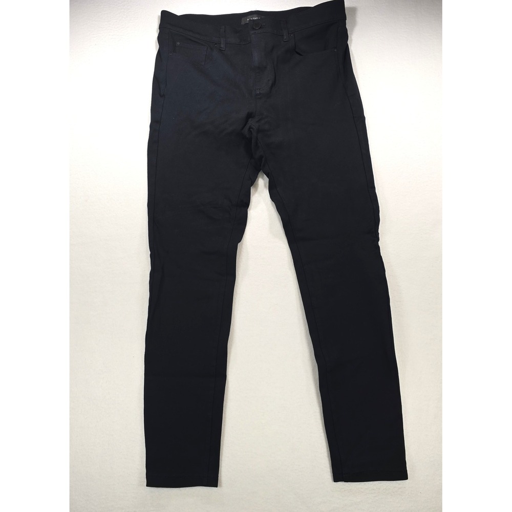 Ann Taylor Womens Black Skinny Pants Size 10T Tall Stretch Five Pocket Trousers